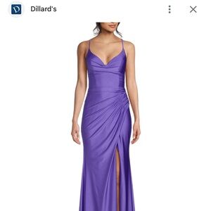 Elegant Purple Evening Gown
